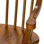 Sillón rústico de roble con respaldo de arco