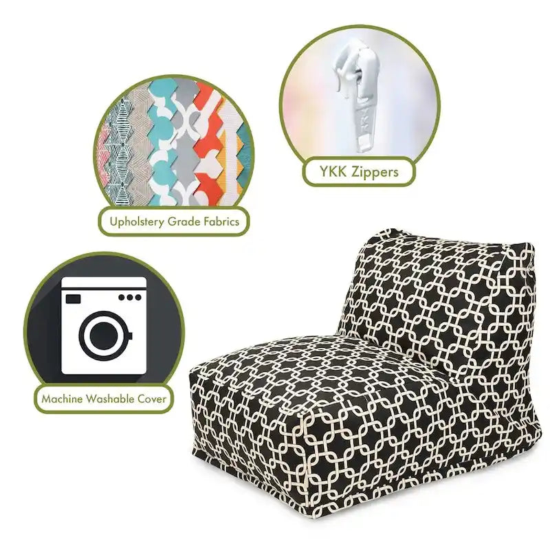 Puf reclinable para interiores – 91 cm L x 69 cm A x 61 cm Al