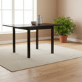 Mesa de comedor abatible con patas macizas