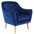 Sillón decorativo de poliéster para sala de estar - Negro, azul o amarillo