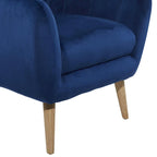 Sillón decorativo de poliéster para sala de estar - Negro, azul o amarillo
