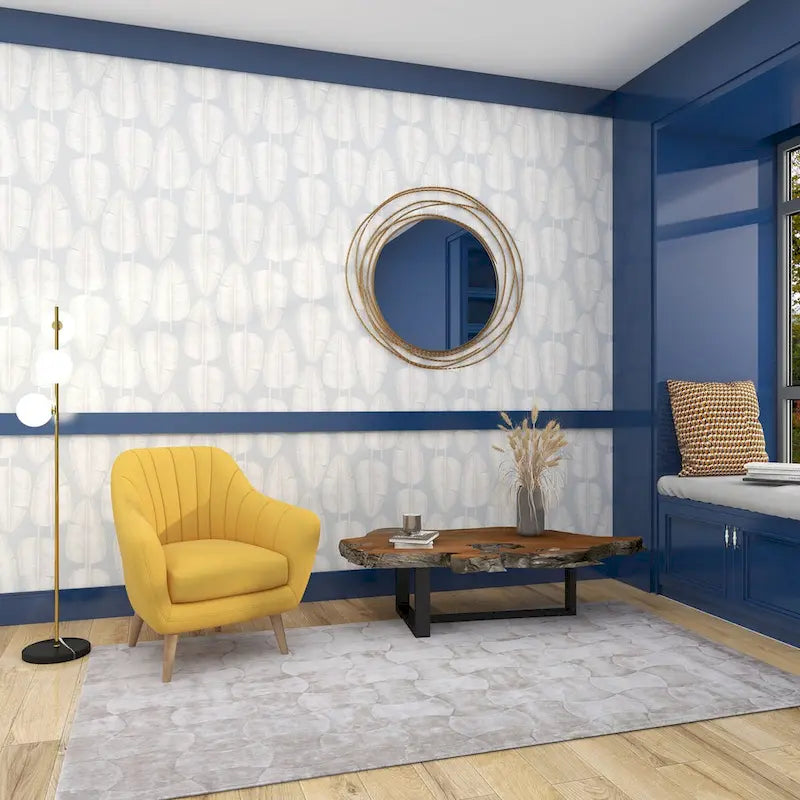 Sillón decorativo de poliéster para sala de estar - Negro, azul o amarillo
